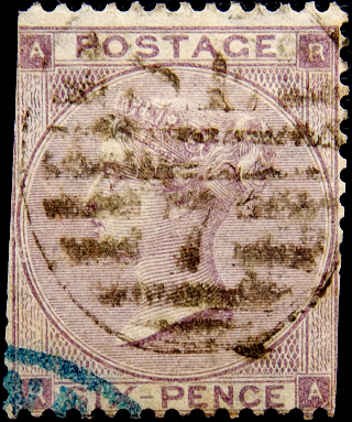 Великобритания 1862 год . Королева Виктория . 6 p . Каталог 140,0 фунтов .  